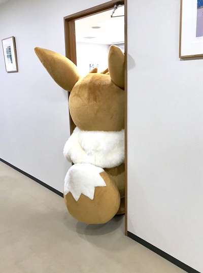 イーブイがキングジムに訪問