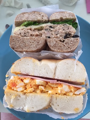 ベーグルサンド