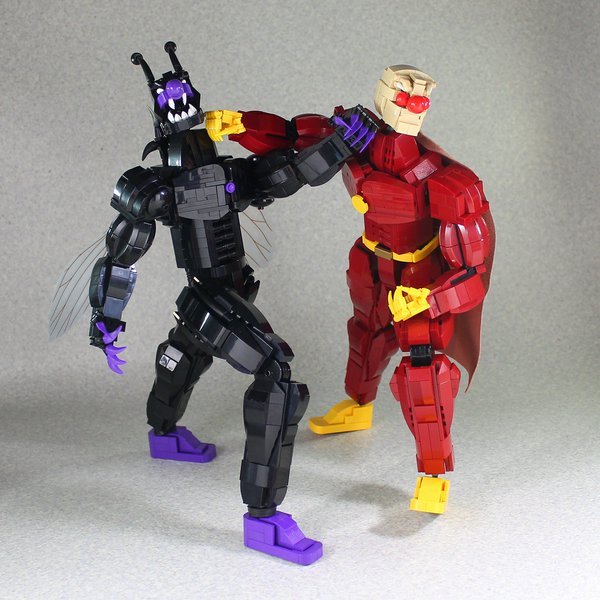 レゴで作った戦闘力100倍アンパンマン