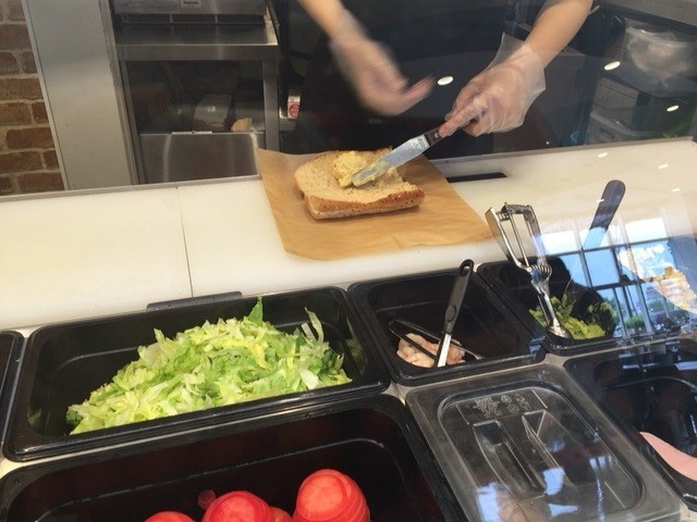 バターナイフで塗る