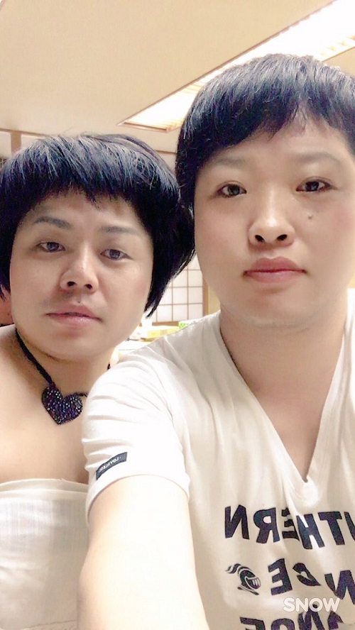 ノンスタ井上とオカリナちゃんが顔交換した結果