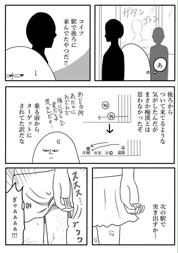 昔、痴漢にあった時の話。