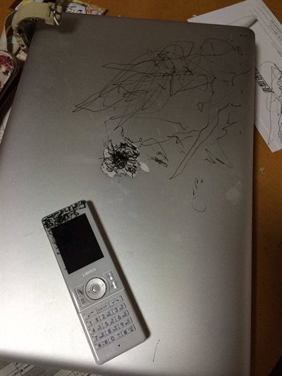 我が子のいたずら画像