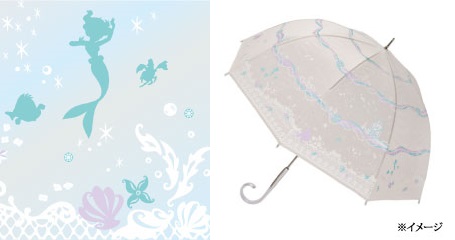 ディズニープリンセスのビニール傘