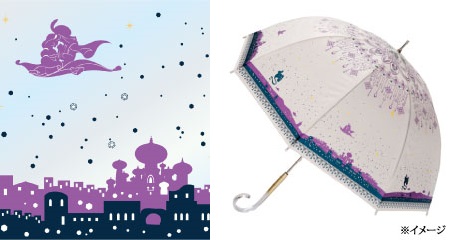 ディズニープリンセスのビニール傘