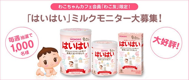 粉ミルクを試す方法