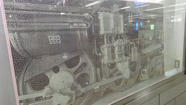 切符の切れ端アート