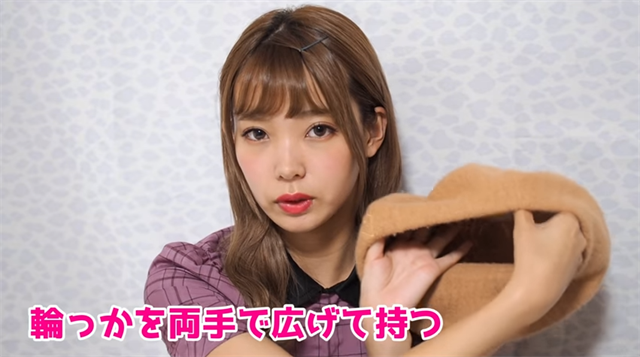 ベレー帽のかぶり方