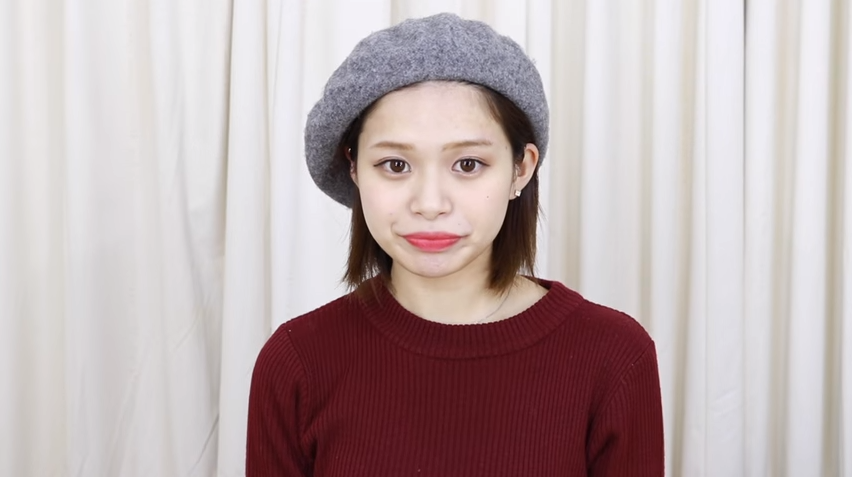 ベレー帽アレンジ