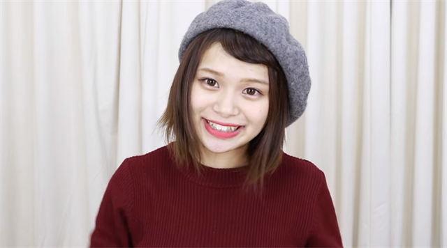 ベレー帽アレンジ