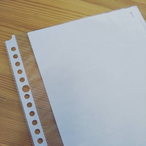 クリアファイル家計簿